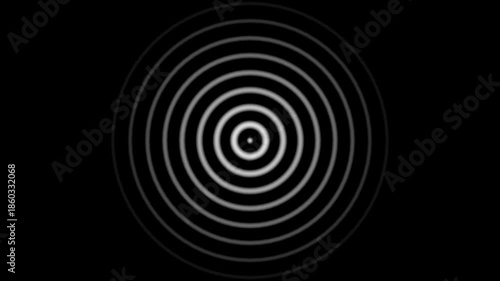 Digital Radio wave circle background. Radio station signal icon 4k animation. Abstract radio waves diffusion animation and seamless looping circle background.