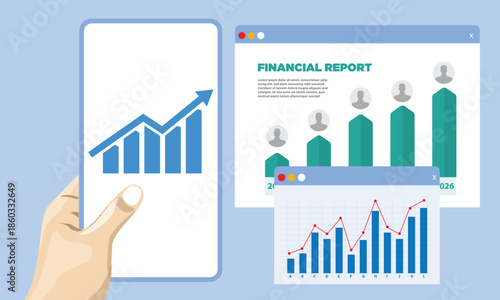 Digital Financial Report on Mobile and Desktop Devices
