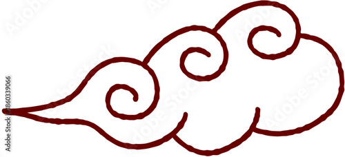 Hand Drawn Cloud Vector Illustration