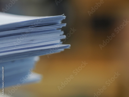 many jobs waiting to be done on the table, busy concept