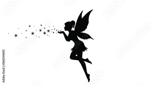 A knight on horseback wielding a lance presented in stark silhouette