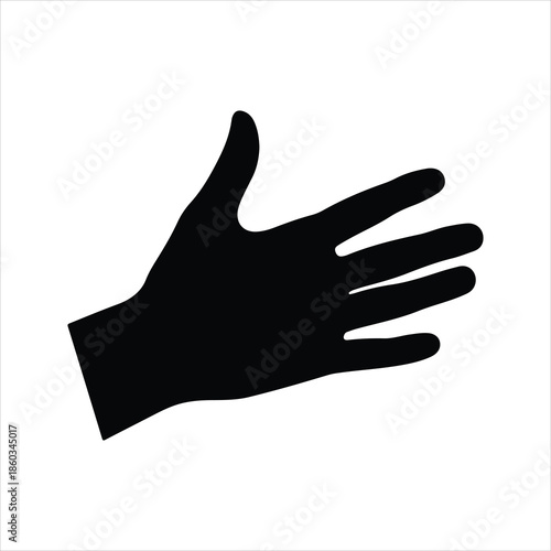 Hand vector silhouette, detailed hand gestures, positions, signs. Ideal arm, hands for illustrations, logos, icons. High quality graphics showcasing human interaction, expression