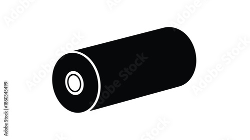 Descending bar graph illustration in black and white a striking silhouette