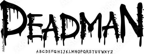 Deadman Extreme Horror Drip Display Font – Scary Typeface for Dark Branding, Horror Posters, Game UI, Halloween Artwork, and Spooky Visual Design