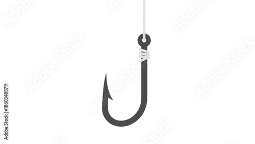Fishing Hook A Sharp and Curved Tool for Angling.