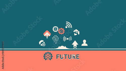 Future Technology Icons Connectivity Automation and Innovation for Tomorrow.