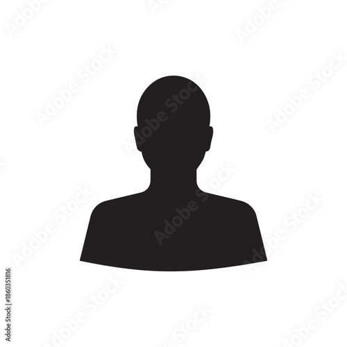 Man's silhouette glyph icon
