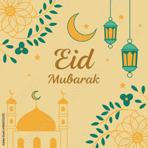 eid mubarak greeting card