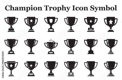 Champion Trophy Icon Bundle