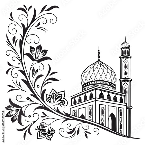 Eslimi Tazhib Iranian Art Design Text Box Text Input Area Floral Vector Old Vintage Art VECTOR.