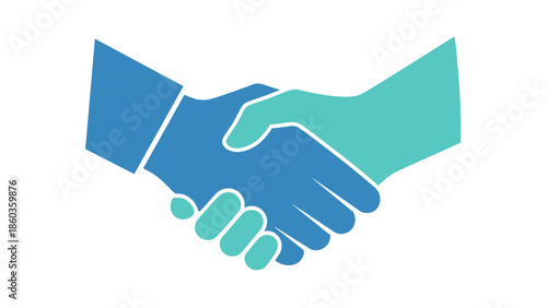 Handshake Illustration Symbol of Agreement Partnership and Collaboration.