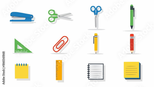 Stationery Items Collection - Essential Office and School Supplies.