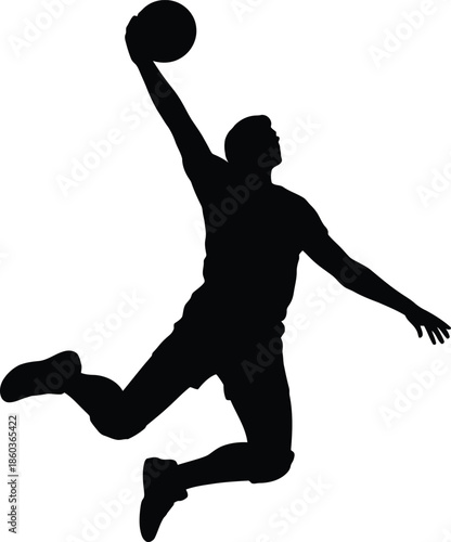 Basketball player in action