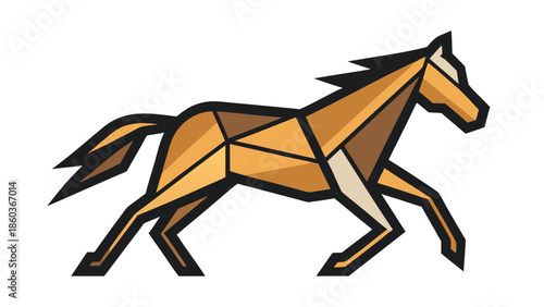 brown horses gallop side by side across a grassy field under a clear blue sky..eps