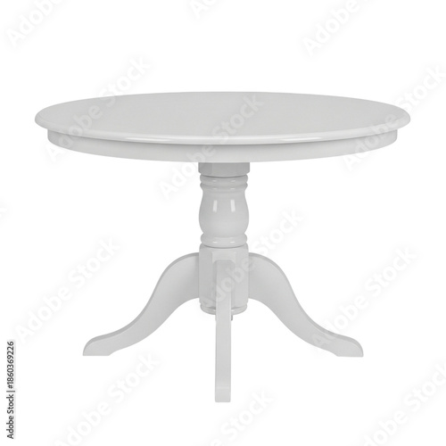 antique table isolated on white