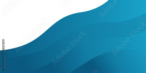 simple blue gradient wave background