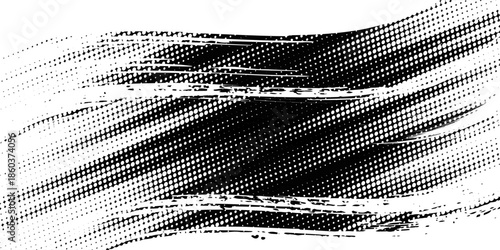 Tire tracks background for rally, drift, motocross, off-road and other auto and motorsport. Black tire marks on a white background with a worn effect and splashes of dirt..