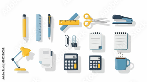 Office Supplies and Stationery Items for Work and Study.