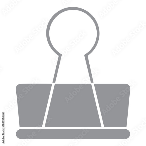 binder clip icon, also known as blinder clip