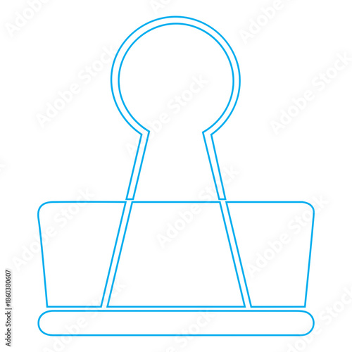 binder clip icon, also known as blinder clip