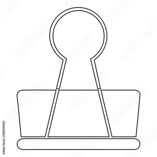 binder clip icon, also known as blinder clip
