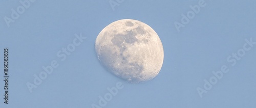 A close-up view of the moon...