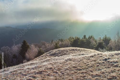 Landscape in Romania, Paltinis, Sibiu