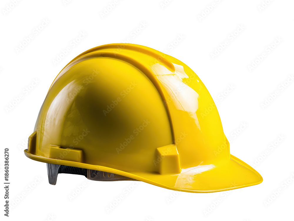 Fototapeta premium Yellow Construction Safety Helmet 