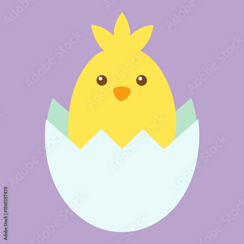 easter chick and egg