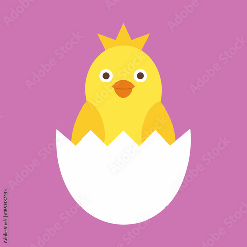 easter chick and egg