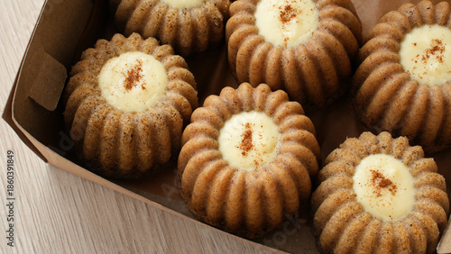 Obraz na plátne Bolu Pisang, delicious banana cake with cinnamon, gluten free