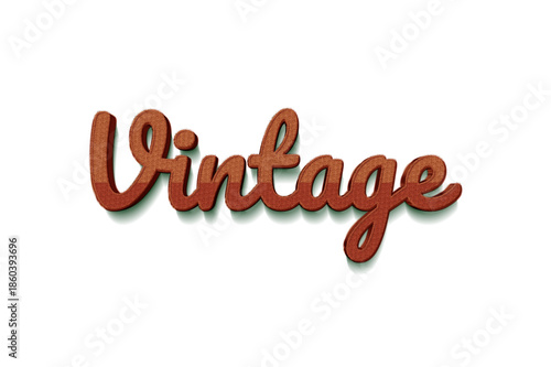 Vintage transparent 3d text style effect