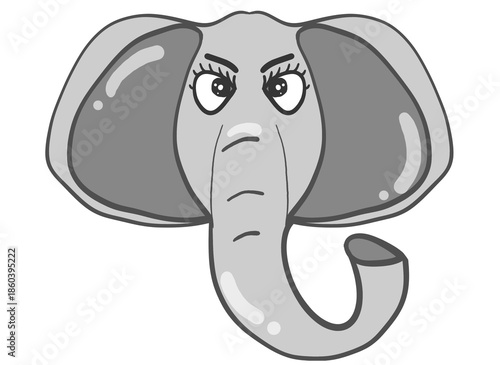 Cute elephant Balloon Cartoon