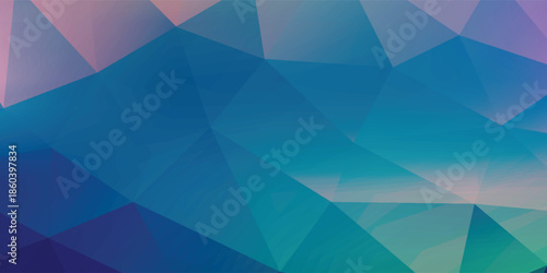 Abstract Blue Geometric Background With Triangles And Gradient Colors For Modern Design Backdrop