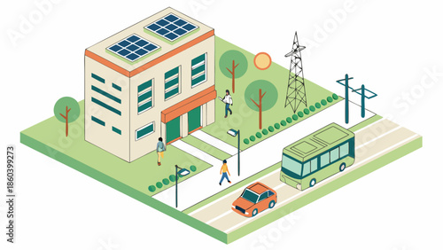 Sustainable Urban Infrastructure and Green Energy Concept