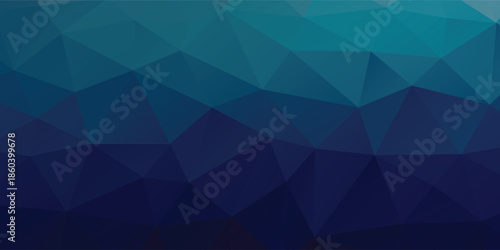 DARK BLUE vector blurry triangle background design. Geometric background in Origami style with gradient.