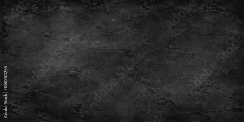 A dark and black grunge background features a textured stone wall pattern with a grey aged surface and rough vintage concrete paint for a blank dirty wallpaper backdrop. black and white smoky fog
