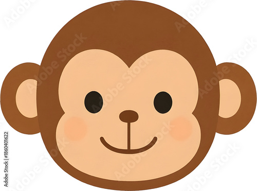 원숭이,얼굴,귀여운,캐릭터,만화,그림