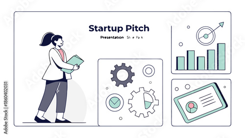 Business Strategy and Growth Illustration