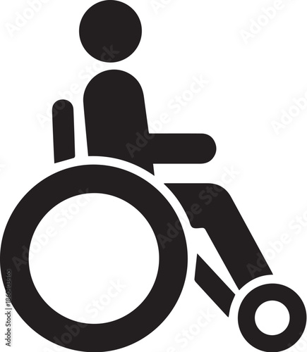 Medical icon for wheelchair accessibility symbol