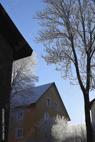 Winter im Wohngebiet