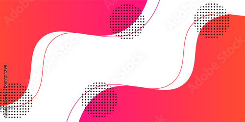 Colorful banner template with gradient color. Design with liquid form. with a combination of yellow and pink with a modern and luxurious concept