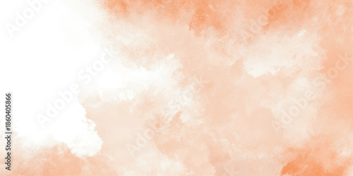 orange vector background with clouds. Abstract colorful clouds on gradient illustration. Modern design with grunge and marbled cloudy design. This design is used for wallpaper, poster, Chalkboard.