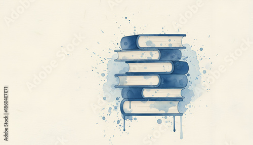 Knowledge Day abstract background in artistic style with muted academic colors representing education and learning with copy space
