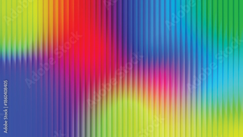 Quadro su tela Vibrant Abstract Rainbow Gradient with Vertical Line Texture