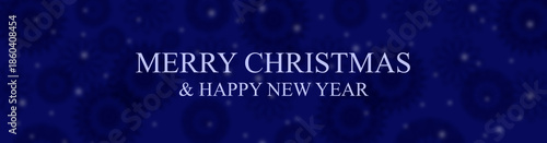 Merry Christmas and Happy New Year banner.