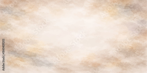 A blank vintage parchment with a worn grunge paper texture features an aged brown antique pattern on stained beige ancient page wallpaper for retro design art