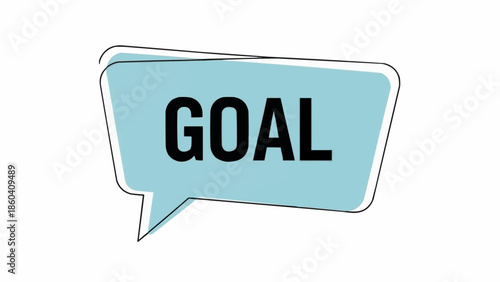 Goal Achievement - A Visual Representation of Setting and Reaching Objectives.