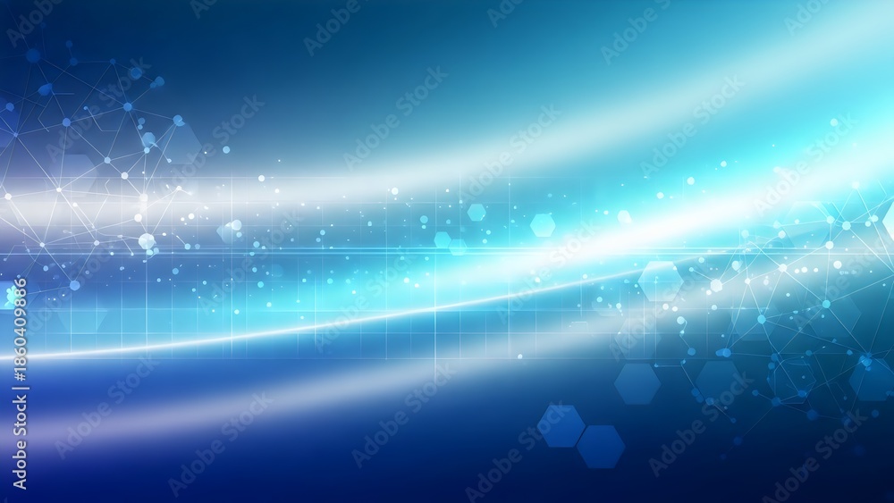 Fototapeta premium Simple abstract tech background with soft gradient light and geometric shapes, business mood.