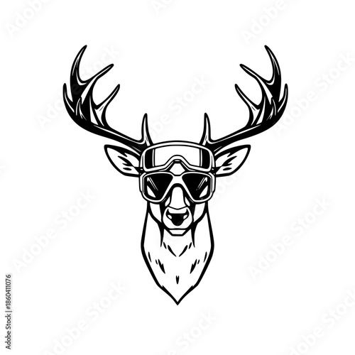 deer head vector